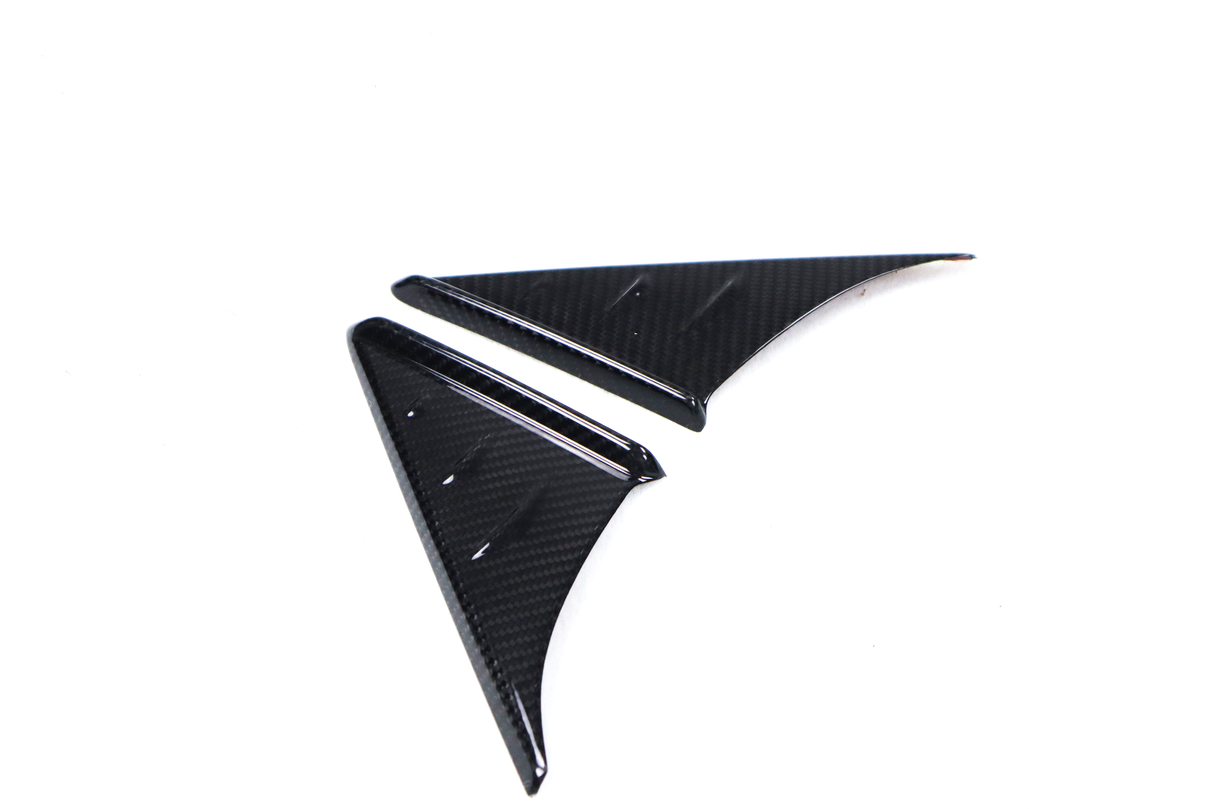 Toyota Supra A90 Dry Carbon Side Mirror Wind Deflector Triangle Trims (2PCS)