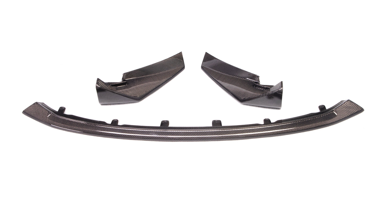 BMW M3/M4 G8X DRY CARBON FIBRE CSL STYLE FRONT BUMPER LIP 2021+ (3 PCS)