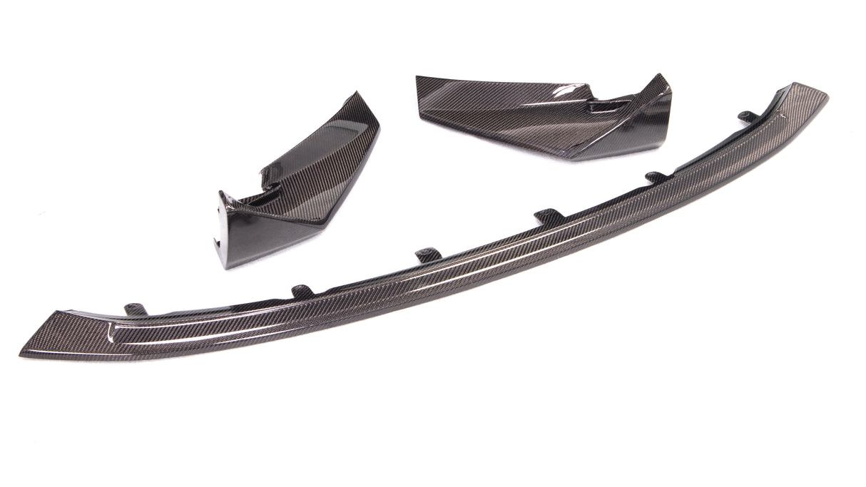 BMW M3/M4 G8X DRY CARBON FIBRE CSL STYLE FRONT BUMPER LIP 2021+ (3 PCS)