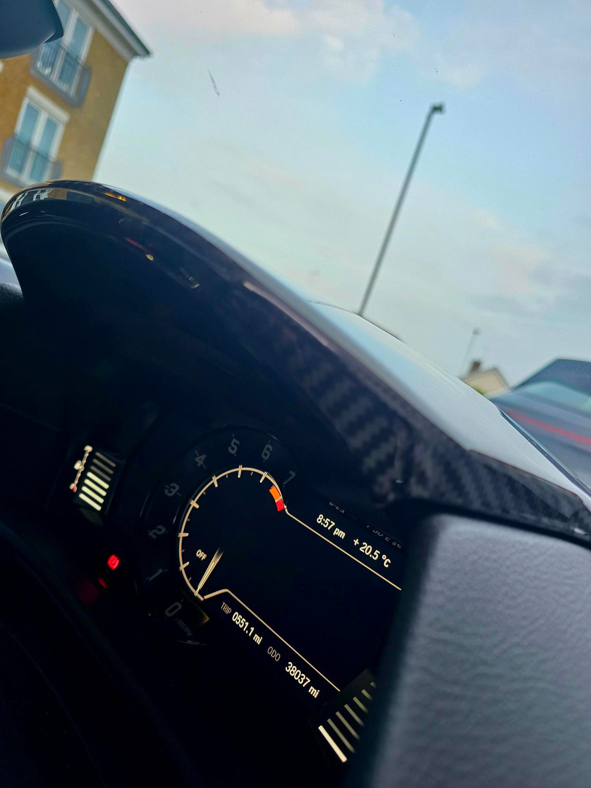 Toyota Supra A90 Dry Carbon Fibre Upper Speed-Meter Cluster Cover (RHD, 2PCS)