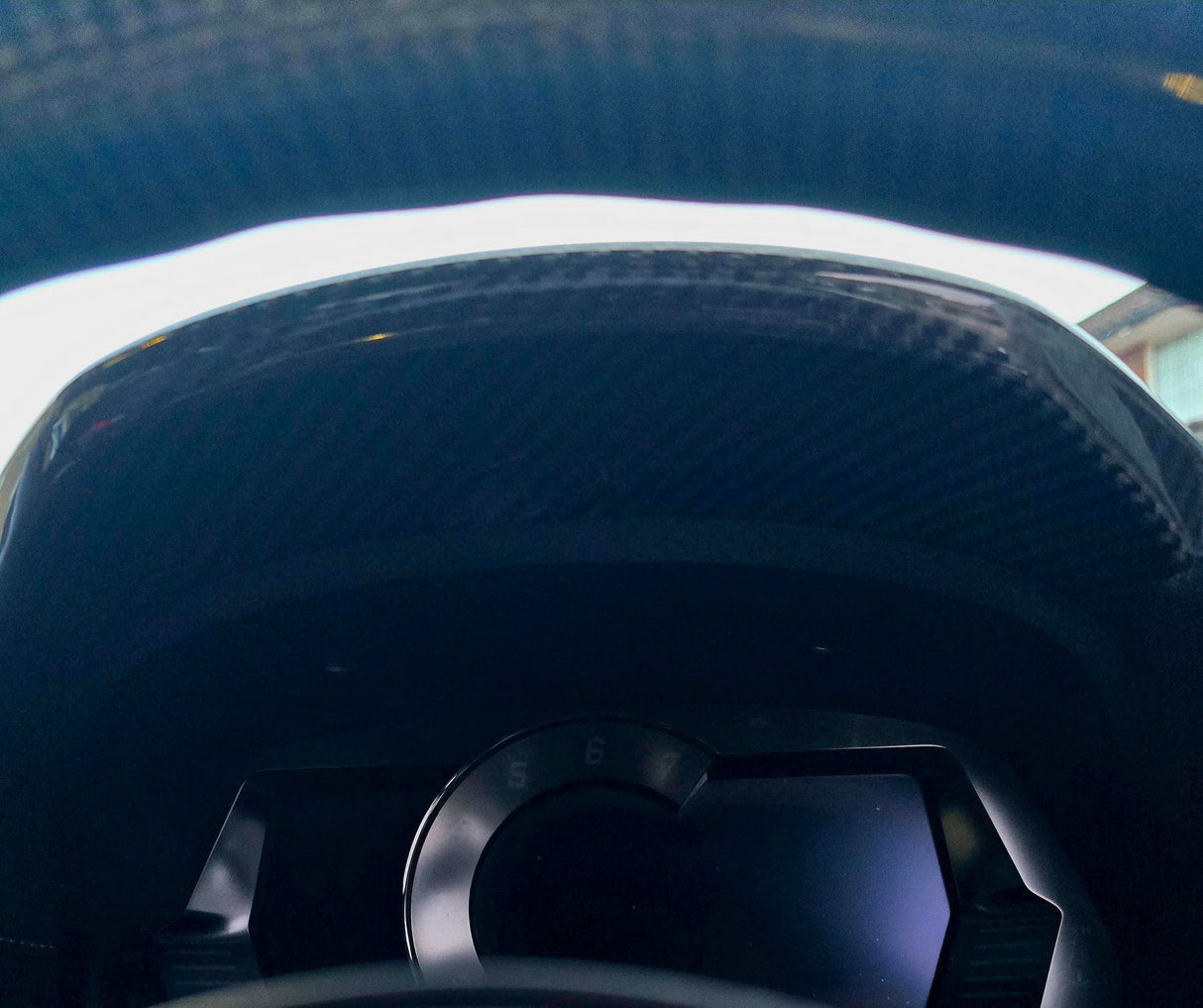 Toyota Supra A90 Dry Carbon Fibre Upper Speed-Meter Cluster Cover (RHD, 2PCS)