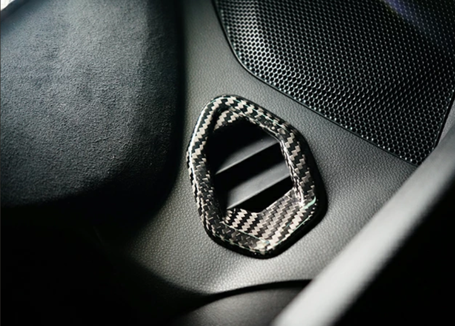 Dry Carbon Fibre Air Conditioner Covers (Pair) - Toyota GR86 / Subaru BRZ