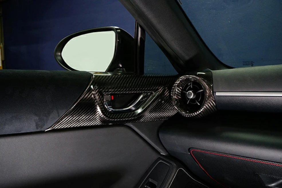 Dry Carbon Fibre Inner Door Trim Cover (Pair) - Toyota GR86 / Subaru BRZ