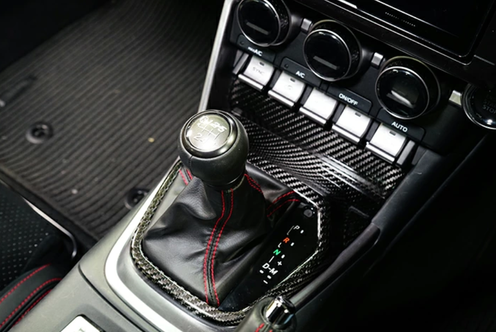 Dry Carbon Fibre Shift/Gear Panel Cover – Toyota GR86 / Subaru BRZ