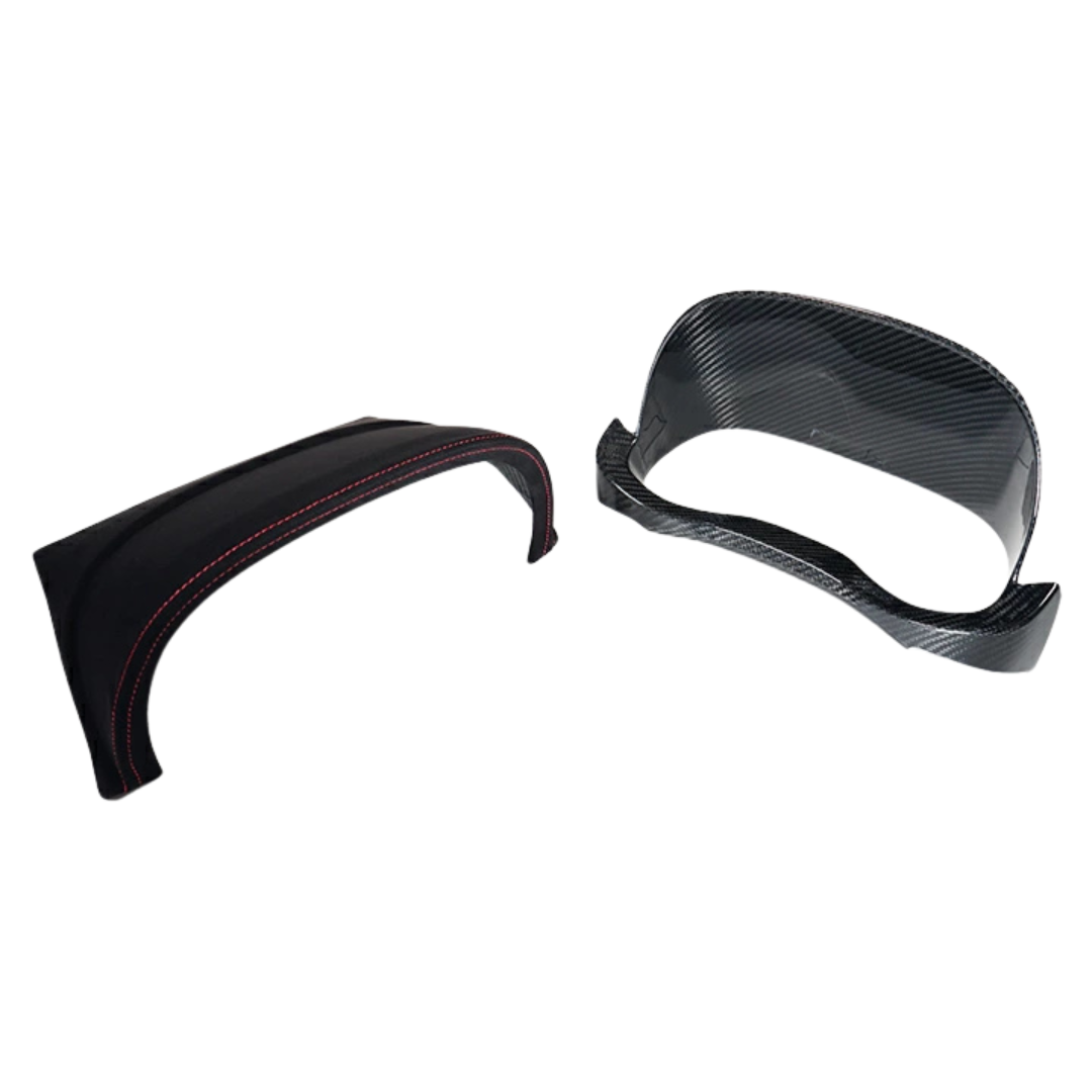 Toyota GR Yaris Ultra Suede & Dry Carbon Fibre Speedometer Inner Hood Cover