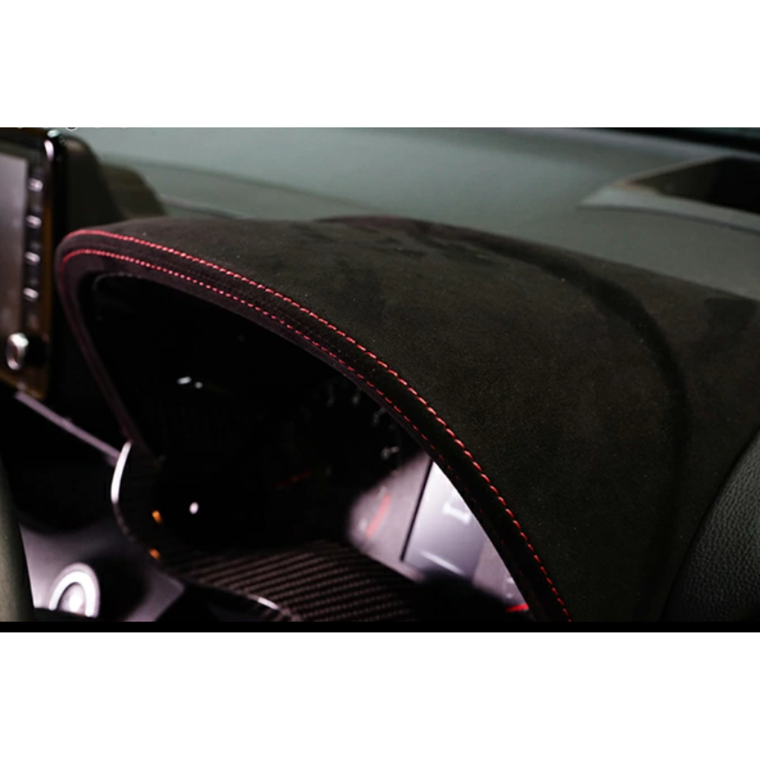 Toyota GR Yaris Ultra Suede & Dry Carbon Fibre Speedometer Inner Hood Cover