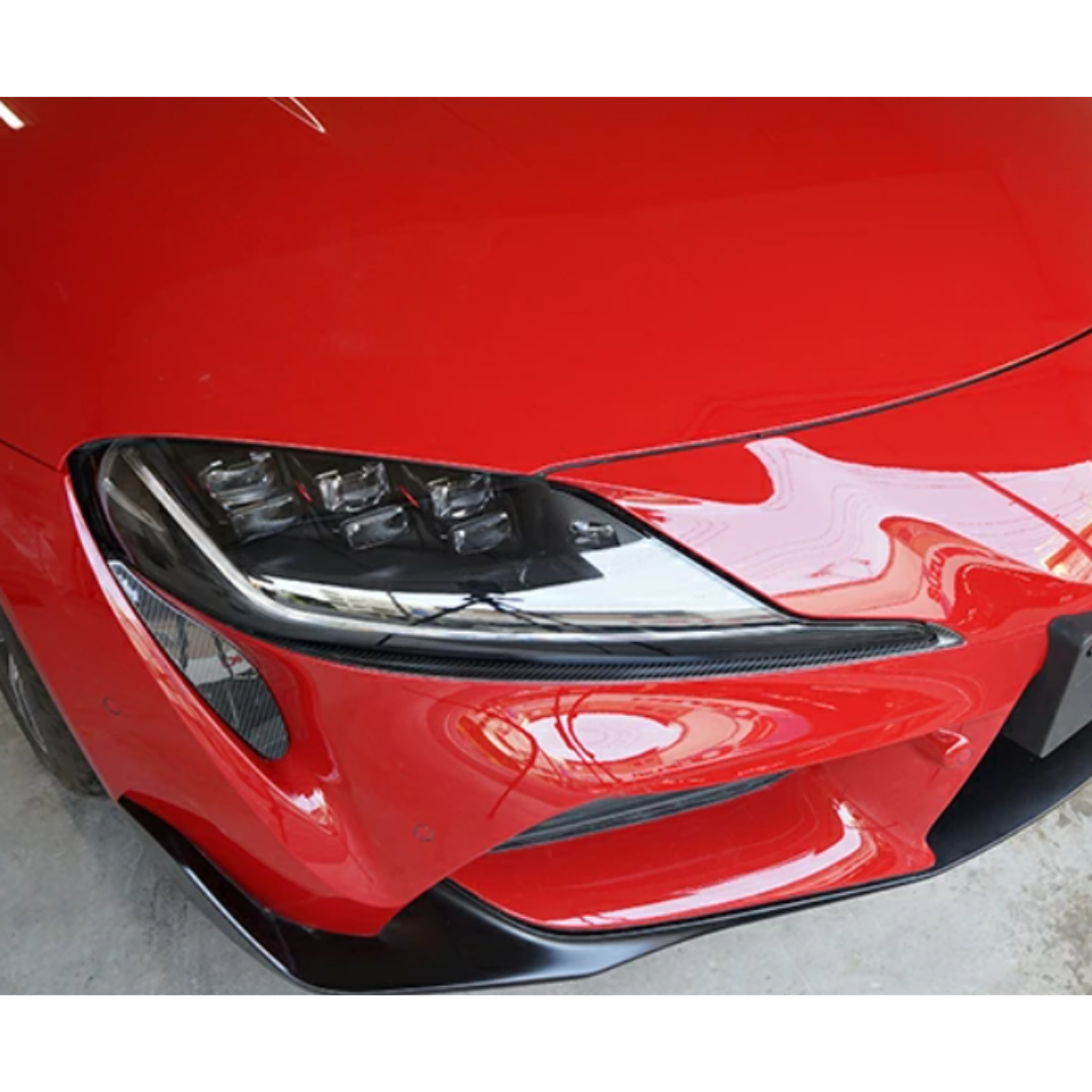Toyota Supra A90 Dry Carbon Fibre Headlight Eyeliner (SET OF 2)