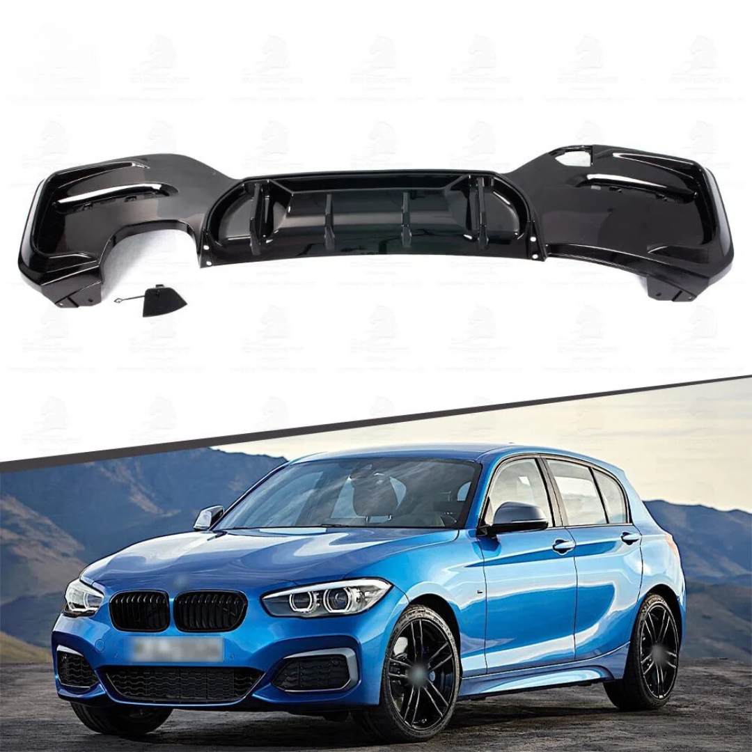 BMW F20 M140i 1 Series Rear Diffuser Black Gloss 15-19