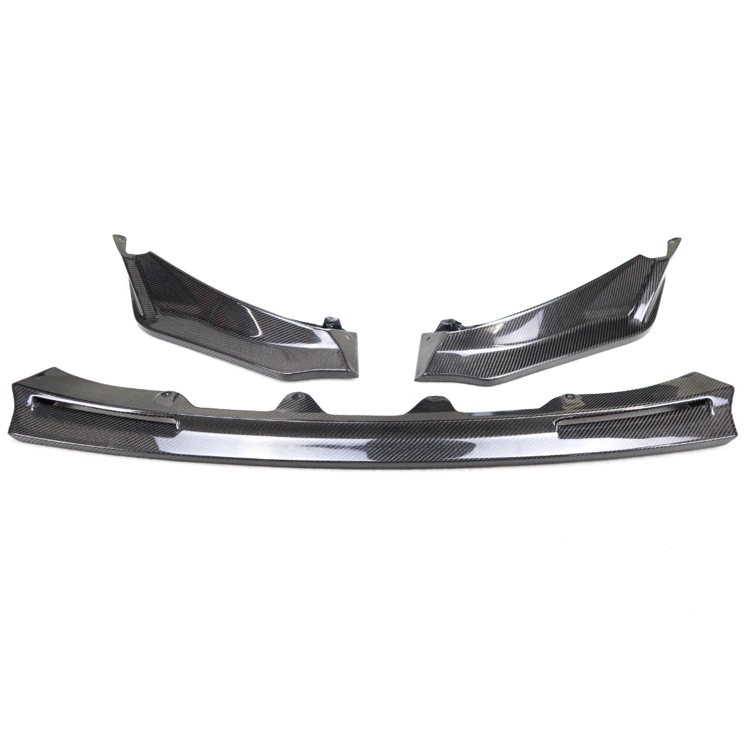 BMW M3/M4 G8X DRY CARBON FIBRE V STYLE FRONT BUMPER LIP 2021+