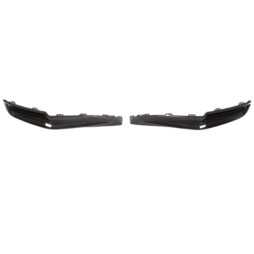 BMW M3 G80 OEM STYLE DRY CARBON FIBRE REPLACEMENT REAR SPLITTERS 2021+