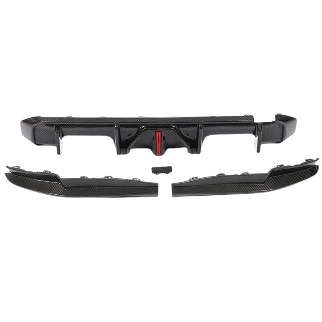 BMW M3/M4 G8X DRY CARBON FIBRE REAR DIFFUSER WITH LED 2021+