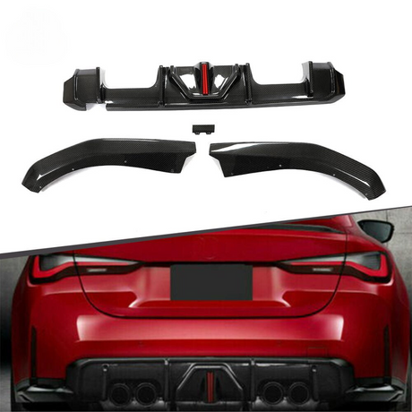 BMW M3/M4 G8X DRY CARBON FIBRE REAR DIFFUSER WITH LED 2021+