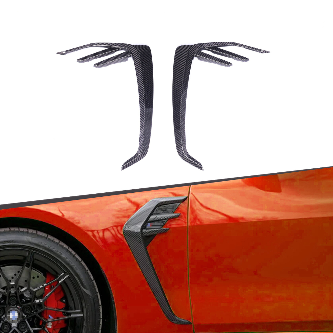 BMW M3 G80 DRY CARBON FIBRE AG STYLE FENDER TRIMS 2021+