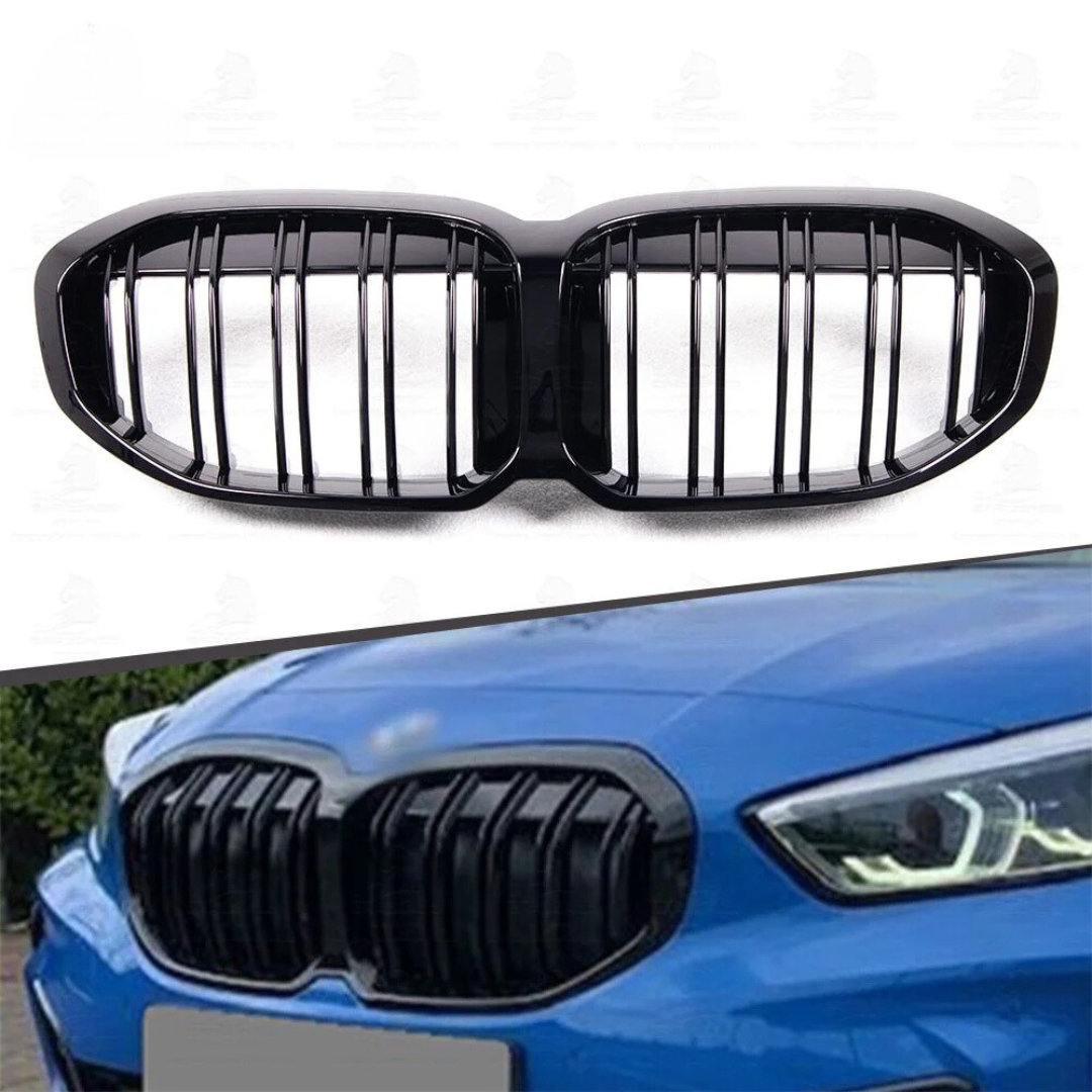 BMW F40 1 Series Black Gloss Front Grille Double Slat 20+