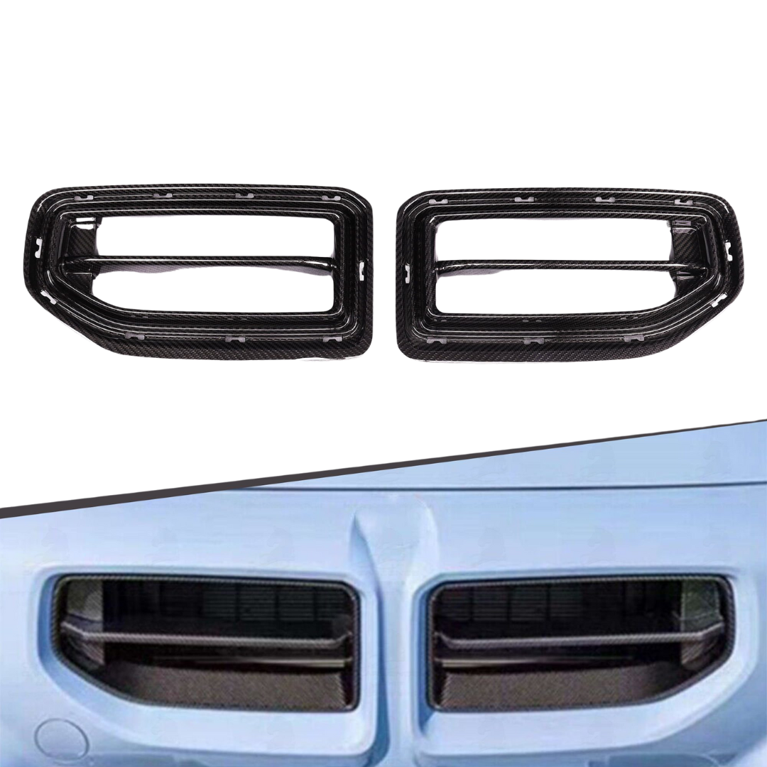BMW G87 MP STYLE DRY CARBON FIBRE FRONT GRILLE (2 PCS)
