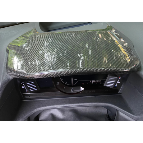 Toyota Supra A90 Dry Carbon Fibre Upper Speed-Meter Cluster Cover (RHD, 2PCS)
