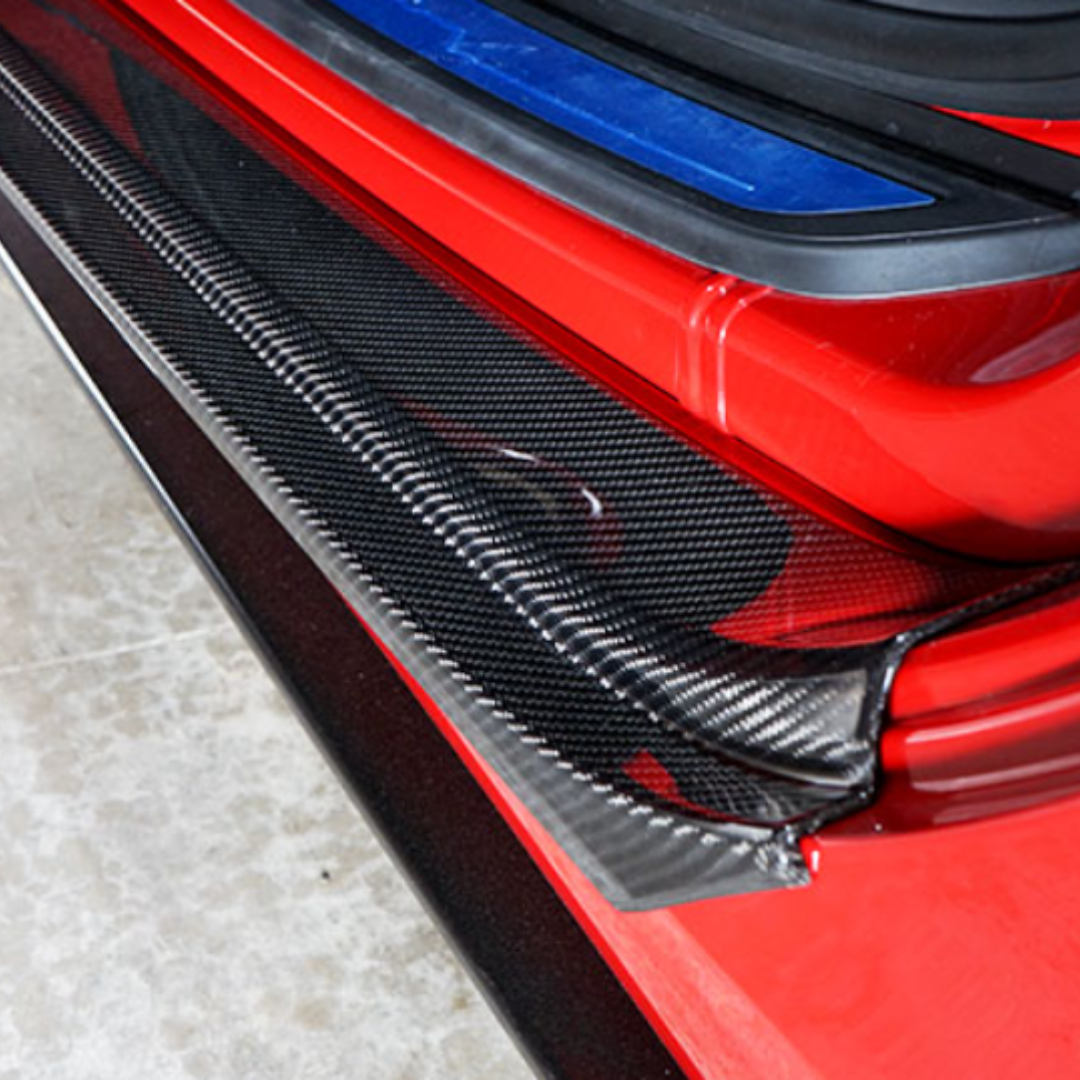 Toyota Supra A90 Dry Carbon Fibre Outer Scuff Plate Covers (SET OF 2)