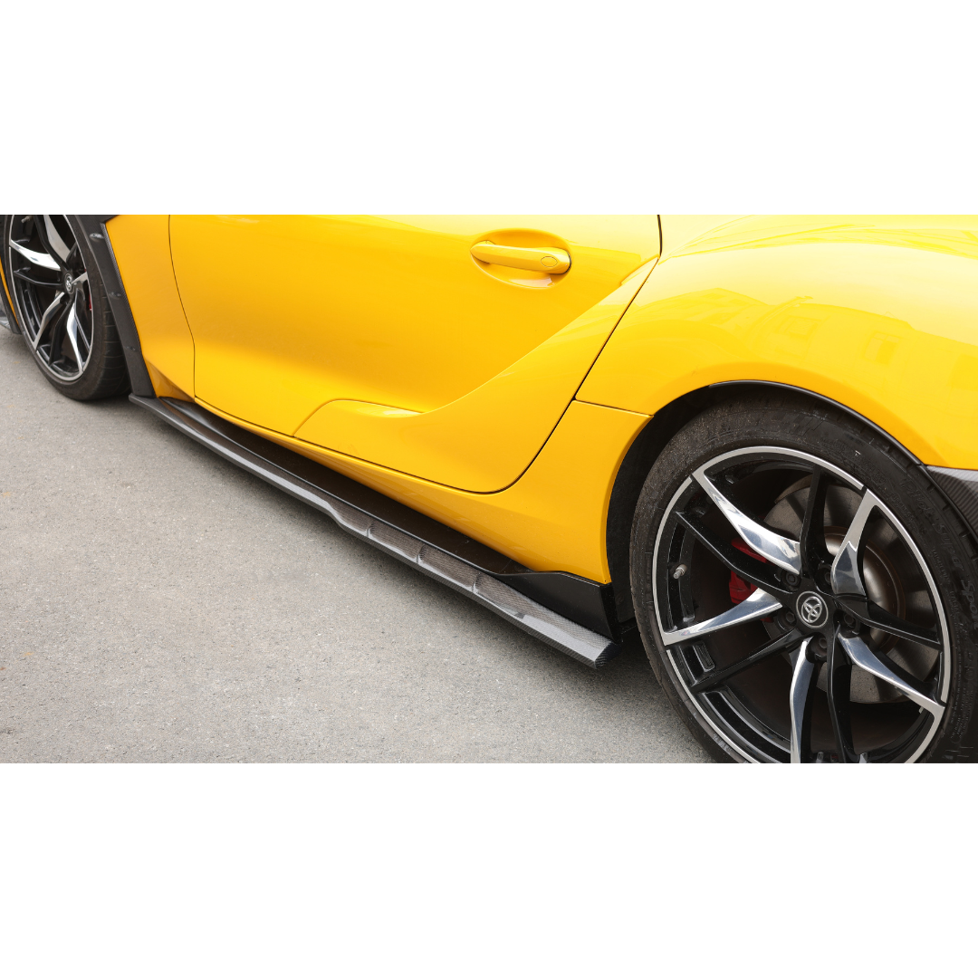 Toyota Supra A90 Carbon Fibre Man Ray Side Skirts 2019+