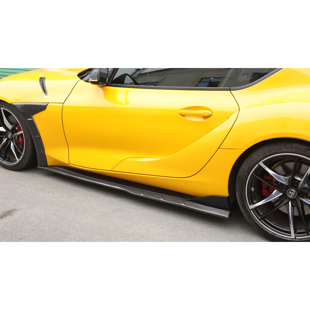 Toyota Supra A90 Carbon Fibre Man Ray Side Skirts 2019+