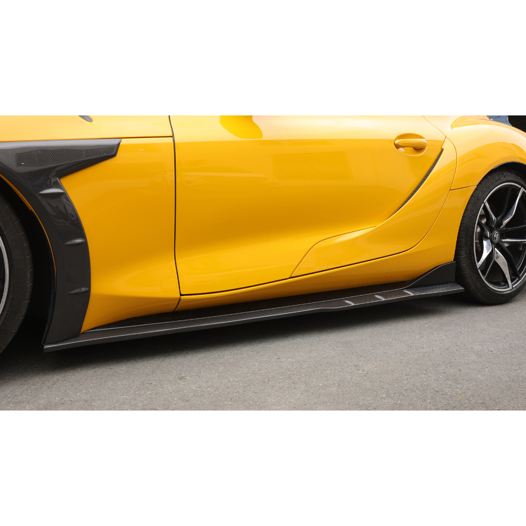 Toyota Supra A90 Carbon Fibre Man Ray Side Skirts 2019+