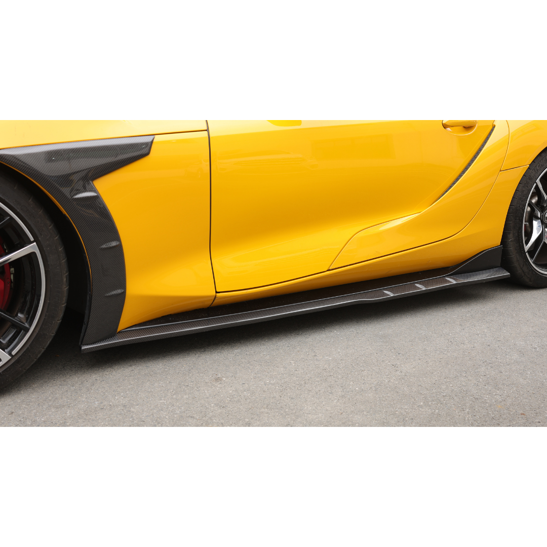 Toyota Supra A90 Carbon Fibre Man Ray Side Skirts 2019+