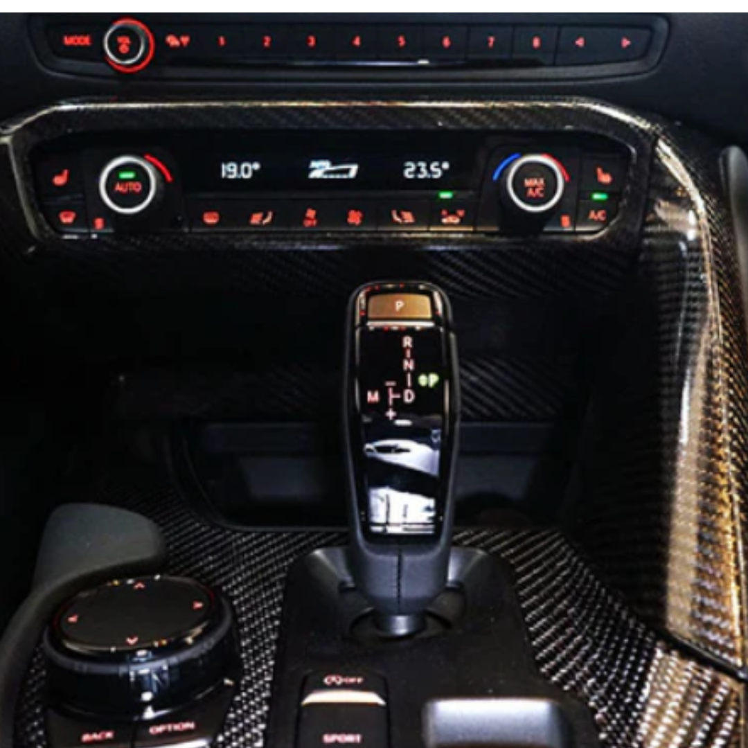 Toyota Supra A90 Dry Carbon Fibre Centre Console Cover (RHD, 2PCS)