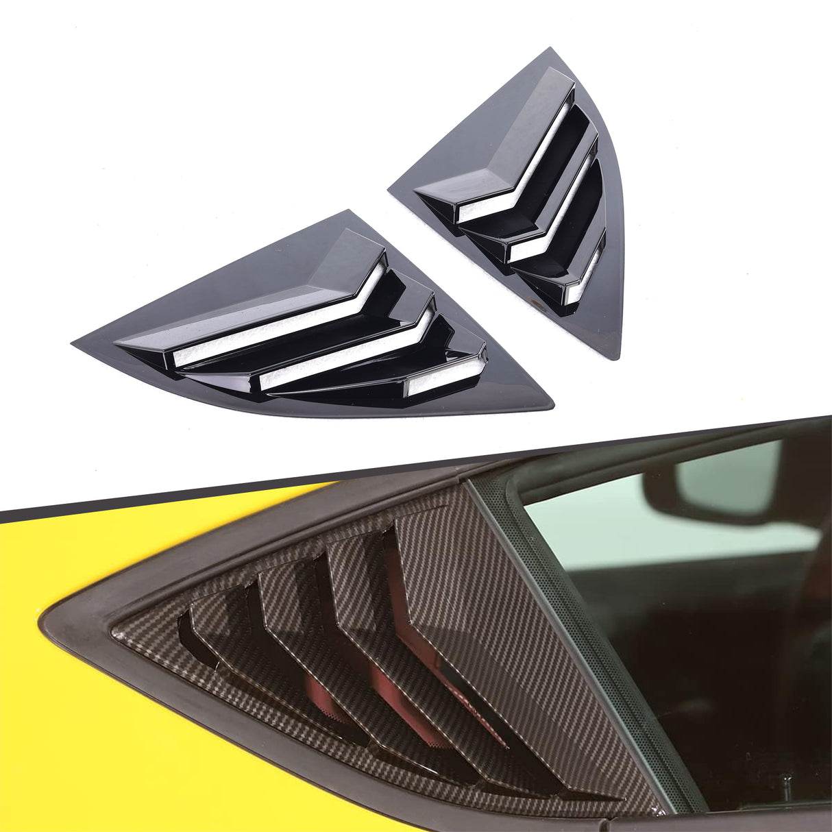 Toyota GR Supra A90 Dry Carbon Rear Side Window Cover