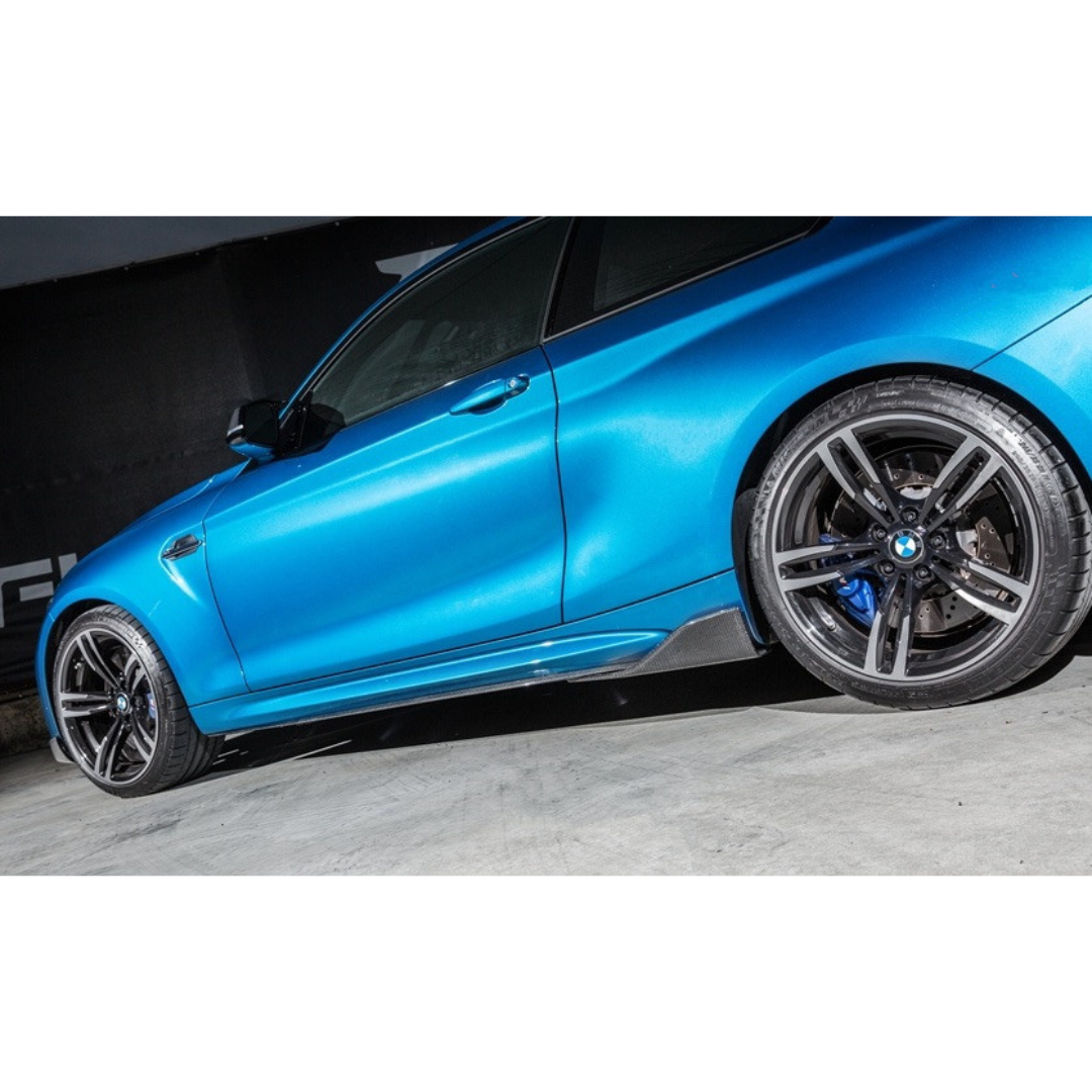 BMW F87 M2/COMP MP STYLE DRY CARBON FIBRE SIDE SKIRTS