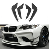 BMW F87 M2 DRY CARBON FIBRE FRONT CANARDS (4PCS)