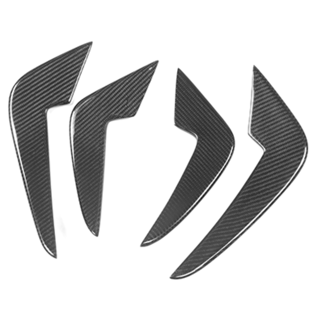 BMW F87 M2 DRY CARBON FIBRE FRONT CANARDS (4PCS)