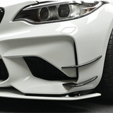 BMW F87 M2 DRY CARBON FIBRE FRONT CANARDS (4PCS)