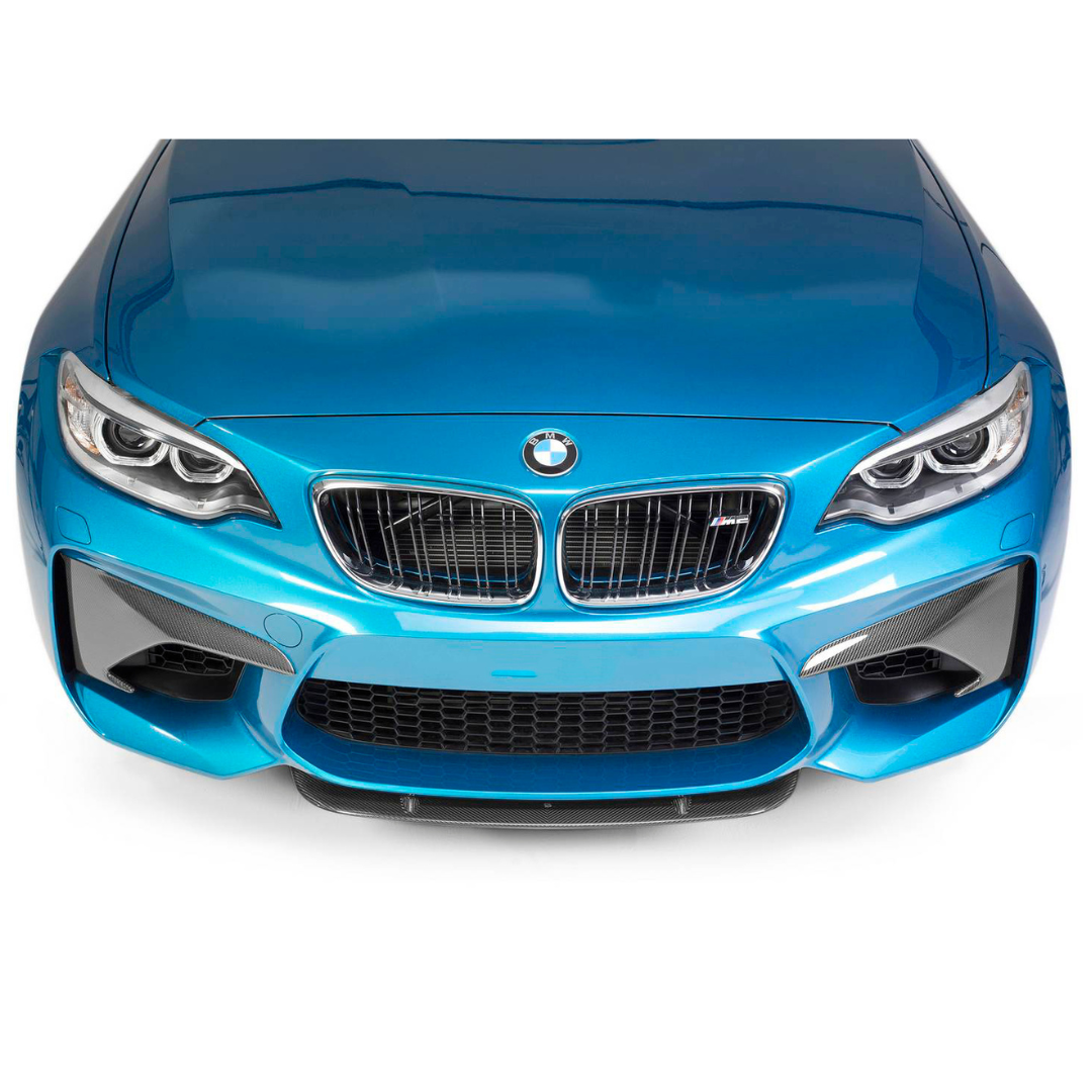 BMW M2 F87 DRY CARBON FIBRE FRONT UPPER SPLITTER FLAPS