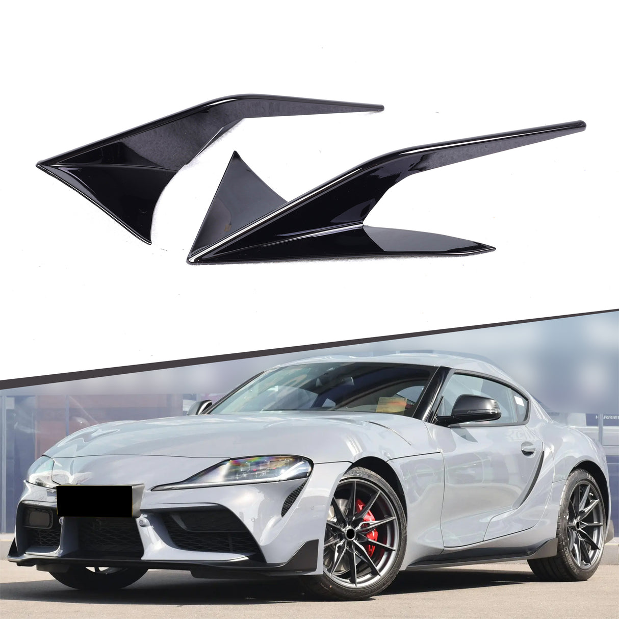 Toyota Supra A90 GT Style Dry Carbon Front Bumper Trims