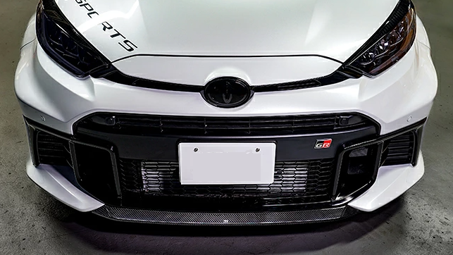 Toyota GR Yaris MK2 Dry Carbon Fibre Front Lip Cover (1 Piece)