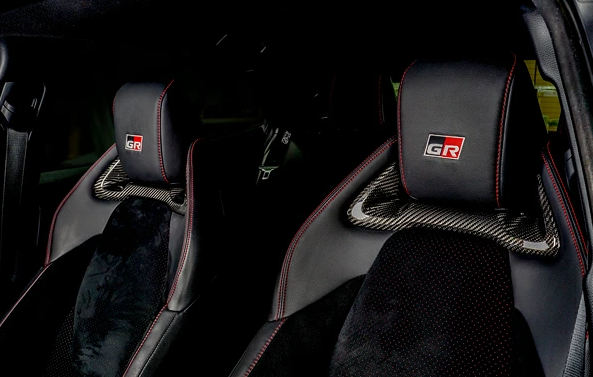Toyota GR Yaris MK2 Dry Carbon Fibre Headrest Garnish Cover (SET OF 2)