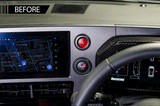 Toyota GR Yaris MK2 Dry Carbon Fibre Switch Ring Cover (SET OF 2)