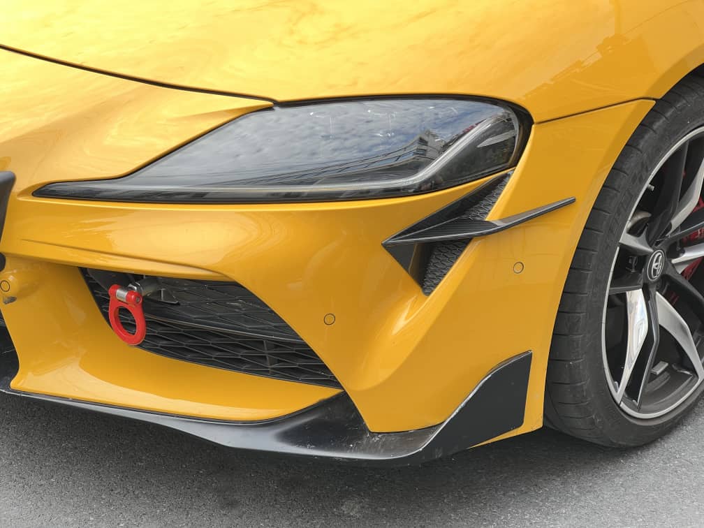 Toyota Supra A90 GT Style Dry Carbon Front Bumper Trims