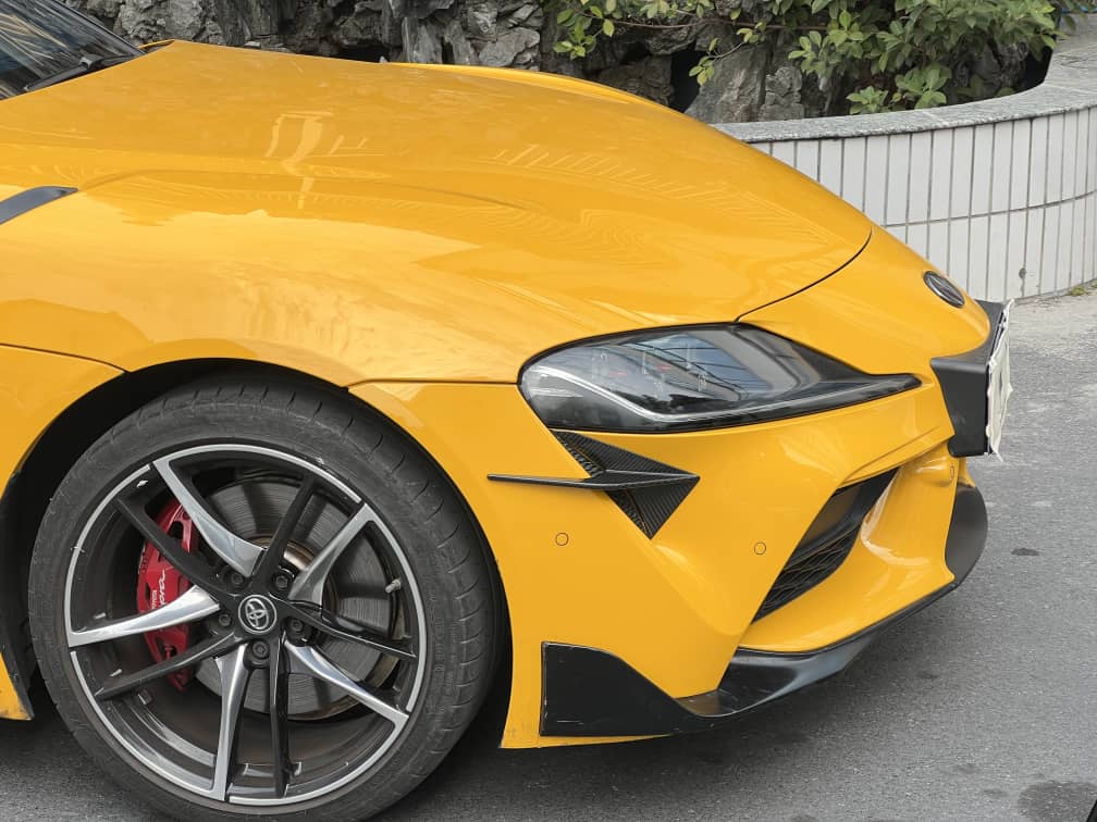 Toyota Supra A90 GT Style Dry Carbon Front Bumper Trims