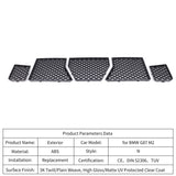 BMW M2 G87 (2022+) FRONT GRILLE RADIATOR PROTECTION NET - BLACK GLOSS