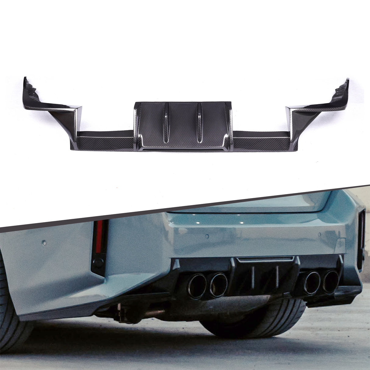 BMW M2 G87 MHC-Style Rear Diffuser Dry Carbon Fibre 2022+