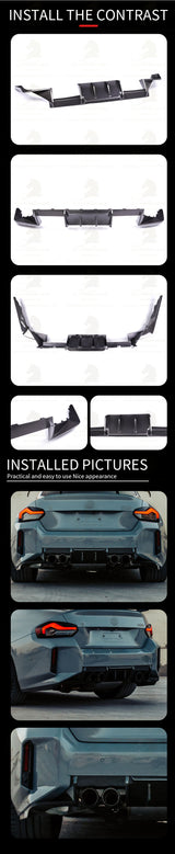 BMW M2 G87 MHC-Style Rear Diffuser Dry Carbon Fibre 2022+