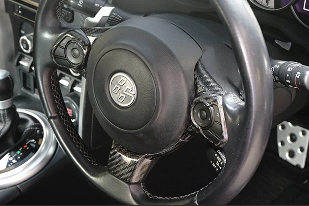 Dry Carbon Fibre 3 Piece Steering Cover – Toyota GR86 / Subaru BRZ
