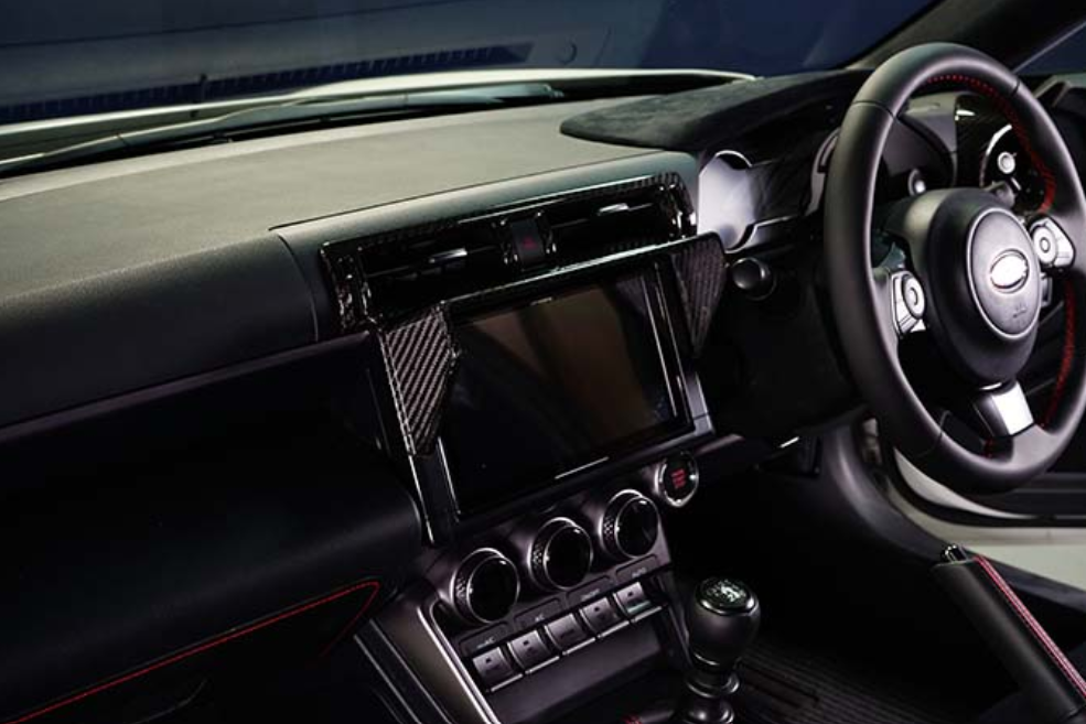 Dry Carbon Fibre Navigation Monitor Visor Cover – Toyota GR86 / Subaru BRZ