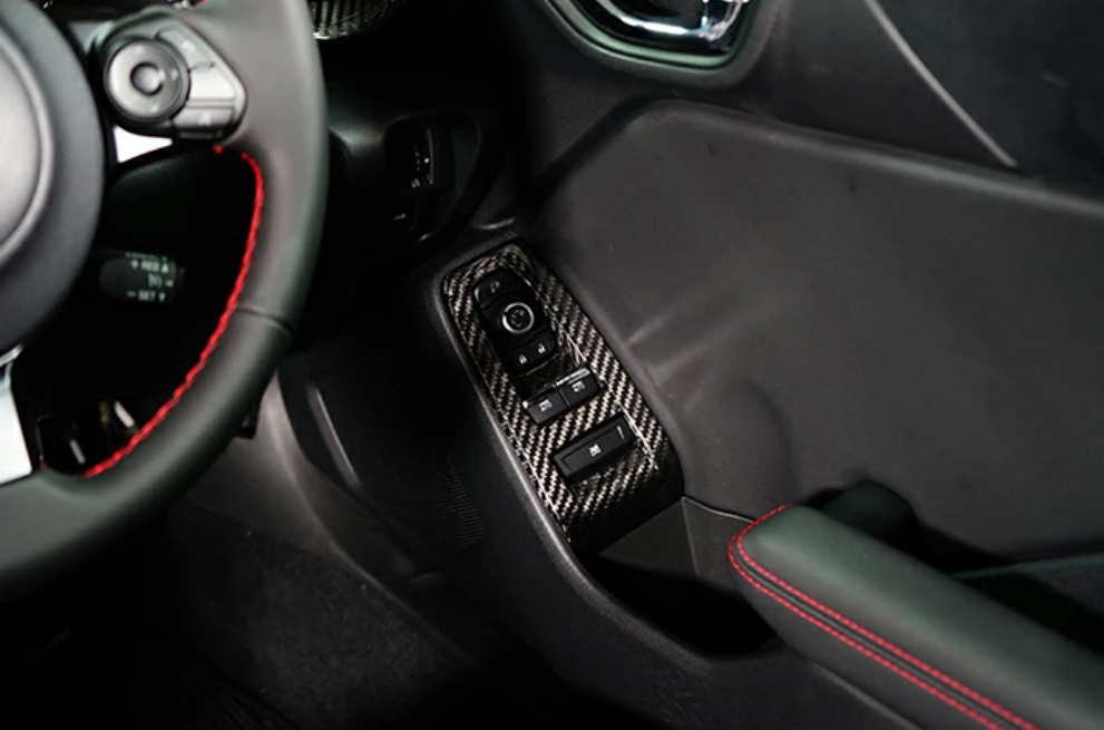 Dry Carbon Fibre Switch Panel Covers (Pair) - Toyota GR86 / Subaru BRZ