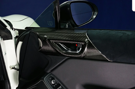 Dry Carbon Fibre Inner Door Trim Cover (Pair) - Toyota GR86 / Subaru BRZ