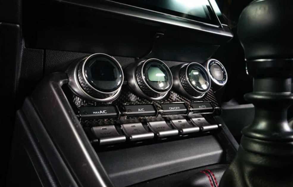 Dry Carbon Fibre Air Conditioner Switch Panel Cover – Toyota GR86 / Subaru BRZ