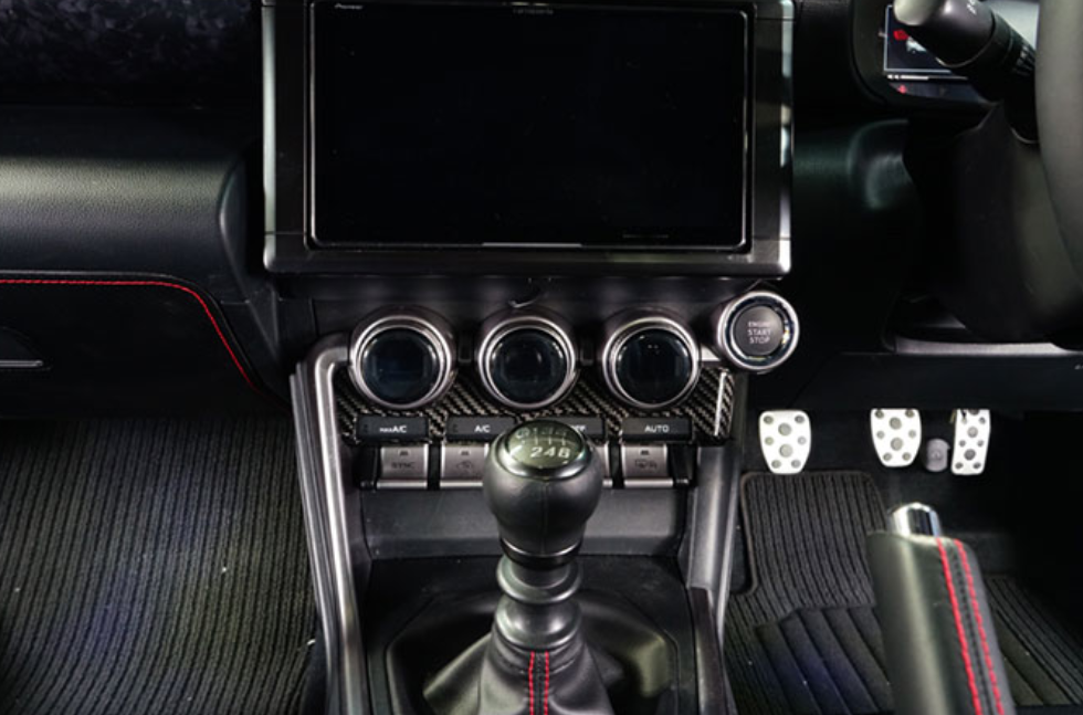 Dry Carbon Fibre Air Conditioner Switch Panel Cover – Toyota GR86 / Subaru BRZ