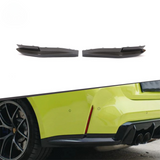 BMW M4 G82 OEM STYLE DRY CARBON FIBRE REPLACEMENT REAR SPLITTERS 2021+