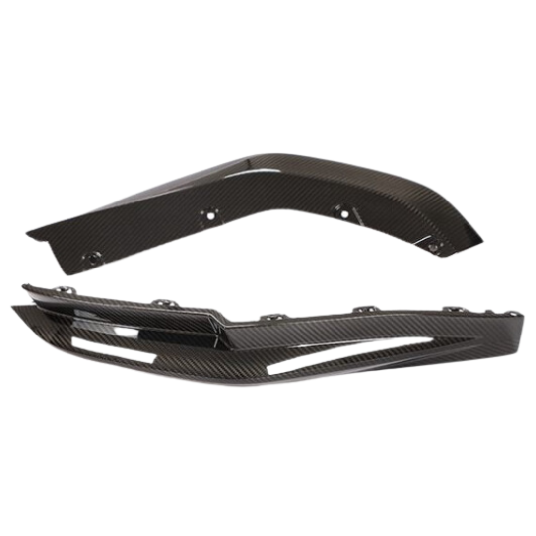 BMW M4 G82 OEM STYLE DRY CARBON FIBRE REPLACEMENT REAR SPLITTERS 2021+