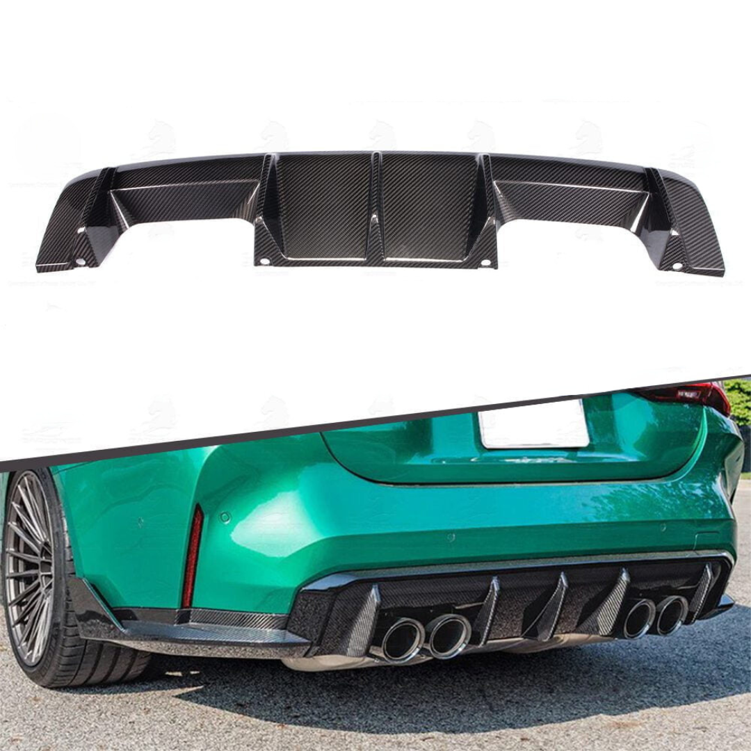 BMW M3/M4 G8X DRY CARBON FIBRE OEM STYLE REAR DIFFUSER 2021+